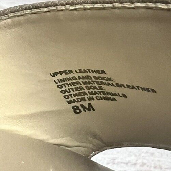 Banana Republic Vanessa Spring Summer Wedge Sandals Brown/Gold Size: 8 - Picture 7 of 10